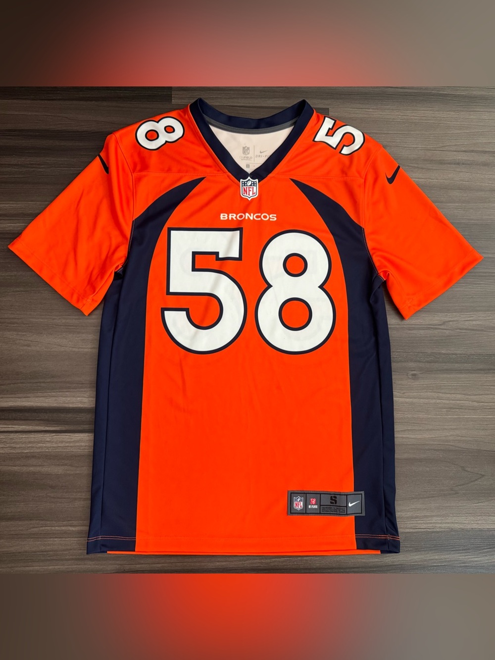 Nike Denver Broncos Von Miller #58 NFL On Field Dri-Fit Home Jersey Men Small